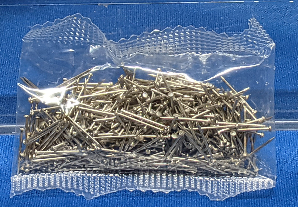 1/2 silver sequin pins - (23 grams) ~500 ct